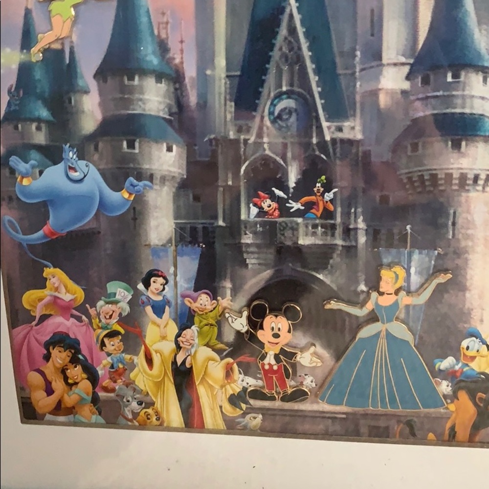 Vintage Disney framed  3D collectors one of a kind